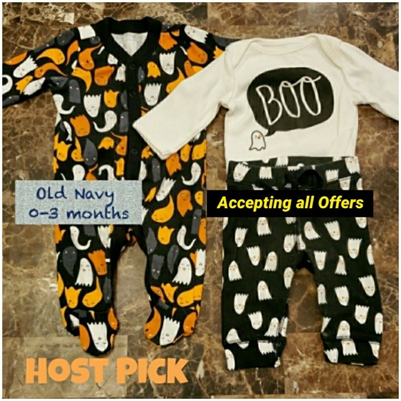 Old Navy Other - 🎉HP🎉 Set of 2 Infant boys Halloween Onesies